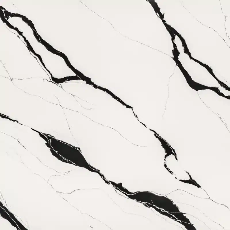 Unique Calacatta Black surface by StratusQuartz